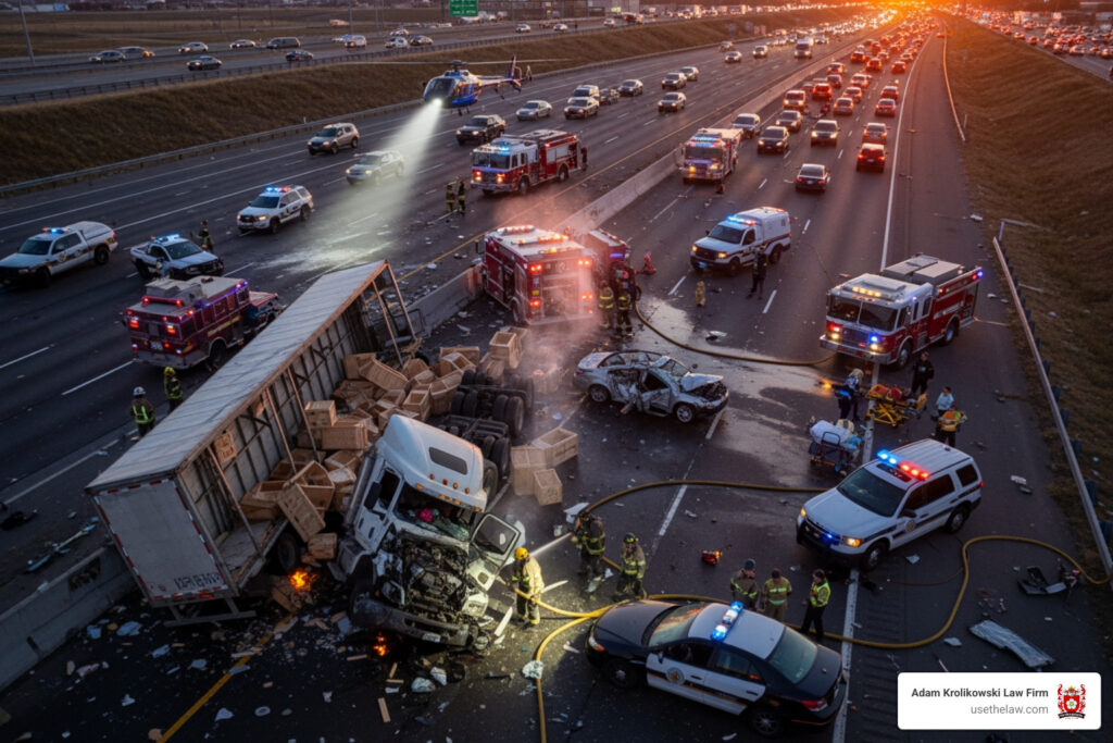 Truck crash injury lawyer