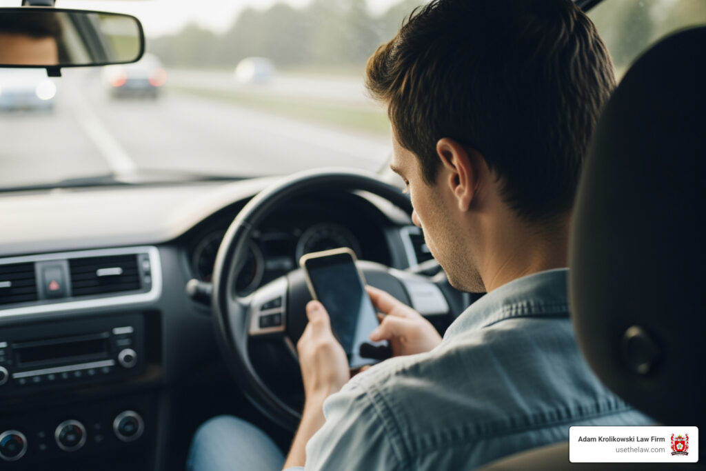 Distracted driving accident attorney