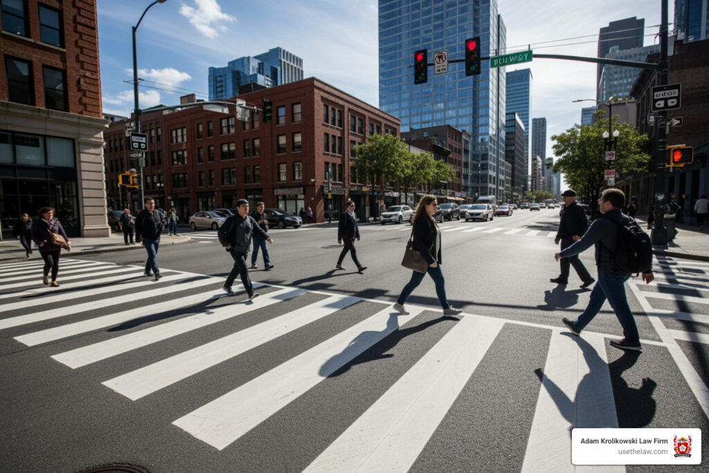 Struck in the Crosswalk? A Guide to Your Pedestrian Accident Claim 7 crosswalk accident attorney