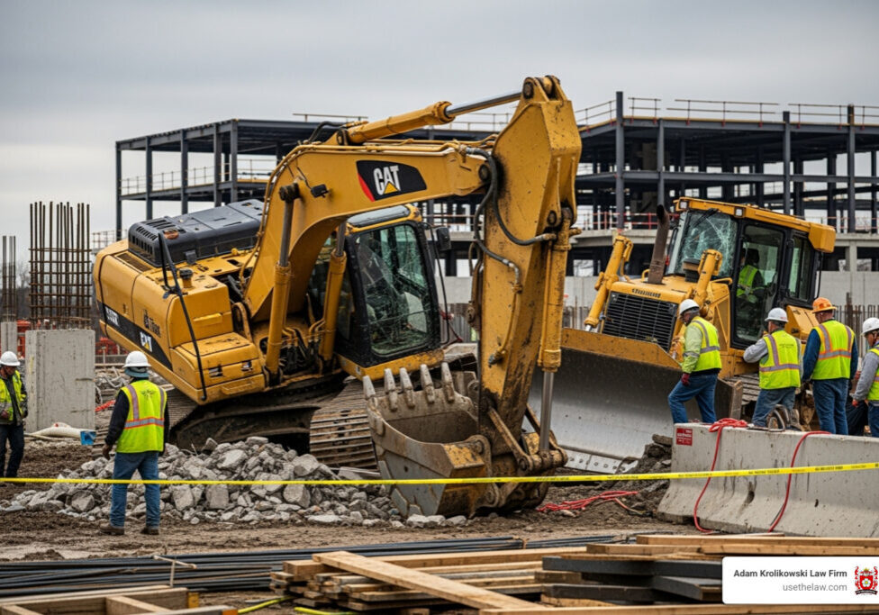 Heavy equipment accident