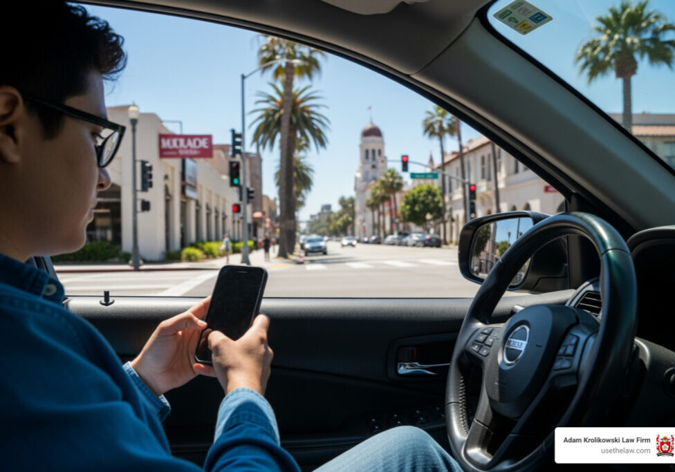 Santa Ana distracted driving lawyer
