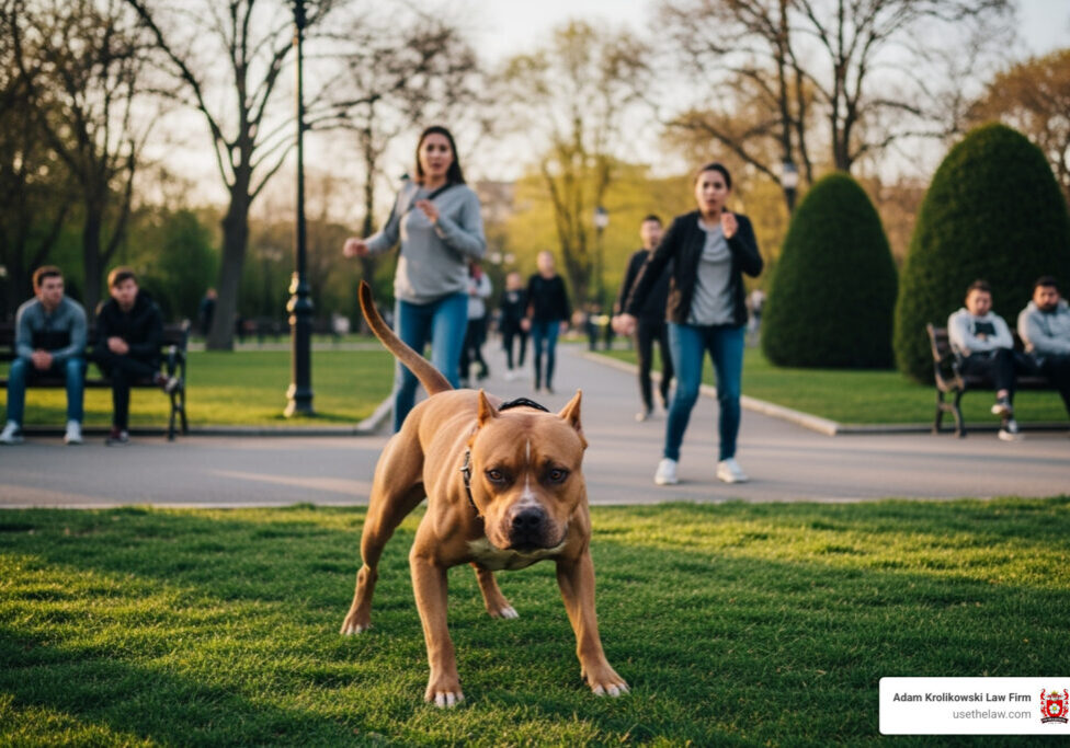 Unleashed dog attack